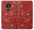 S3354 Red Classic Bandana Hülle Schutzhülle Taschen für Motorola Moto G7 Play
