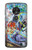 S0588 Wall Graffiti Hülle Schutzhülle Taschen für Motorola Moto G7 Power