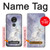 S1134 White Horse Unicorn Hülle Schutzhülle Taschen für Motorola Moto G7 Power