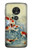 S1654 Koi Carp Fish Art Painting Hülle Schutzhülle Taschen für Motorola Moto G7 Power