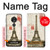 S2108 Eiffel Tower Paris Postcard Hülle Schutzhülle Taschen für Motorola Moto G7 Power