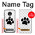 S2355 Paw Foot Print Hülle Schutzhülle Taschen für Motorola Moto G7 Power