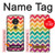 S2362 Rainbow Colorful Shavron Zig Zag Pattern Hülle Schutzhülle Taschen für Motorola Moto G7 Power
