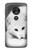 S2569 White Arctic Fox Hülle Schutzhülle Taschen für Motorola Moto G7 Power