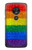 S2683 Rainbow LGBT Pride Flag Hülle Schutzhülle Taschen für Motorola Moto G7 Power