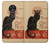 S2739 Chat Noir Black Cat Vintage Hülle Schutzhülle Taschen für Motorola Moto G7 Power