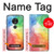 S2945 Colorful Watercolor Hülle Schutzhülle Taschen für Motorola Moto G7 Power