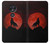 S2955 Wolf Howling Red Moon Hülle Schutzhülle Taschen für Motorola Moto G7 Power
