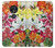 S3205 Retro Art Flowers Hülle Schutzhülle Taschen für Motorola Moto G7 Power