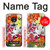 S3205 Retro Art Flowers Hülle Schutzhülle Taschen für Motorola Moto G7 Power