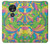 S3273 Flower Line Art Pattern Hülle Schutzhülle Taschen für Motorola Moto G7 Power