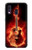 S0415 Fire Guitar Burn Hülle Schutzhülle Taschen für Samsung Galaxy A40