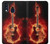 S0415 Fire Guitar Burn Hülle Schutzhülle Taschen für Samsung Galaxy A40