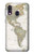 S0604 World Map Hülle Schutzhülle Taschen für Samsung Galaxy A40