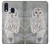 S1566 Snowy Owl White Owl Hülle Schutzhülle Taschen für Samsung Galaxy A40