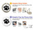 S2355 Paw Foot Print Hülle Schutzhülle Taschen für Samsung Galaxy A40