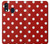 S2951 Red Polka Dots Hülle Schutzhülle Taschen für Samsung Galaxy A40