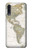 S0604 World Map Hülle Schutzhülle Taschen für Samsung Galaxy A50