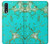 S2377 Turquoise Gemstone Texture Graphic Printed Hülle Schutzhülle Taschen für Samsung Galaxy A50