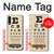 S2502 Eye Exam Chart Decorative Decoupage Poster Hülle Schutzhülle Taschen für Samsung Galaxy A50