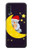 S2849 Cute Sleepy Owl Moon Night Hülle Schutzhülle Taschen für Samsung Galaxy A50
