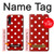 S2951 Red Polka Dots Hülle Schutzhülle Taschen für Samsung Galaxy A50