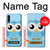 S3029 Cute Blue Owl Hülle Schutzhülle Taschen für Samsung Galaxy A50