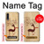 S3081 Wooden Raindeer Graphic Printed Hülle Schutzhülle Taschen für Samsung Galaxy A50