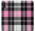 S3091 Pink Plaid Pattern Hülle Schutzhülle Taschen für Samsung Galaxy A50