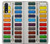 S3243 Watercolor Paint Set Hülle Schutzhülle Taschen für Samsung Galaxy A50