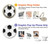 S2061 Football Soccer Pattern Hülle Schutzhülle Taschen für Samsung Galaxy A70