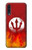 S2803 Fire Red Devil Spear Symbol Hülle Schutzhülle Taschen für Samsung Galaxy A70