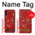 S3354 Red Classic Bandana Hülle Schutzhülle Taschen für Samsung Galaxy A70