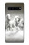 S0933 White Horses Hülle Schutzhülle Taschen für Samsung Galaxy S10 5G
