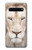 S2399 White Lion Face Hülle Schutzhülle Taschen für Samsung Galaxy S10 5G