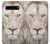 S2399 White Lion Face Hülle Schutzhülle Taschen für Samsung Galaxy S10 5G