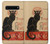 S2739 Chat Noir Black Cat Vintage Hülle Schutzhülle Taschen für Samsung Galaxy S10 5G