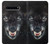 S2823 Black Wolf Blue Eyes Face Hülle Schutzhülle Taschen für Samsung Galaxy S10 5G