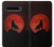 S2955 Wolf Howling Red Moon Hülle Schutzhülle Taschen für Samsung Galaxy S10 5G