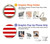 S2364 Red and White Striped Hülle Schutzhülle Taschen für Google Pixel 3a