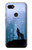 S0935 Wolf Howling in Forest Hülle Schutzhülle Taschen für Google Pixel 3a XL