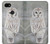 S1566 Snowy Owl White Owl Hülle Schutzhülle Taschen für Google Pixel 3a XL