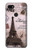 S2211 Paris Postcard Eiffel Tower Hülle Schutzhülle Taschen für Google Pixel 3a XL