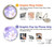 S2361 Purple White Flowers Hülle Schutzhülle Taschen für Google Pixel 3a XL