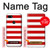 S2364 Red and White Striped Hülle Schutzhülle Taschen für Google Pixel 3a XL
