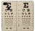 S2502 Eye Exam Chart Decorative Decoupage Poster Hülle Schutzhülle Taschen für Google Pixel 3a XL