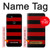 S2638 Black and Red Striped Hülle Schutzhülle Taschen für Google Pixel 3a XL