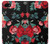 S3112 Rose Floral Pattern Black Hülle Schutzhülle Taschen für Google Pixel 3a XL