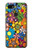 S3281 Colorful Hippie Flowers Pattern Hülle Schutzhülle Taschen für Google Pixel 3a XL