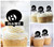 TA0895 Eight Ball Pool Kuchenaufsätze Hochzeit Geburtsta Acryl Cupcake Kuchen Topper für Kuchen Party Dekor 10 Stück